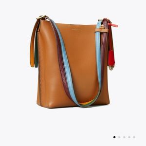 Tory Burch Perry Leather Bucket Bag